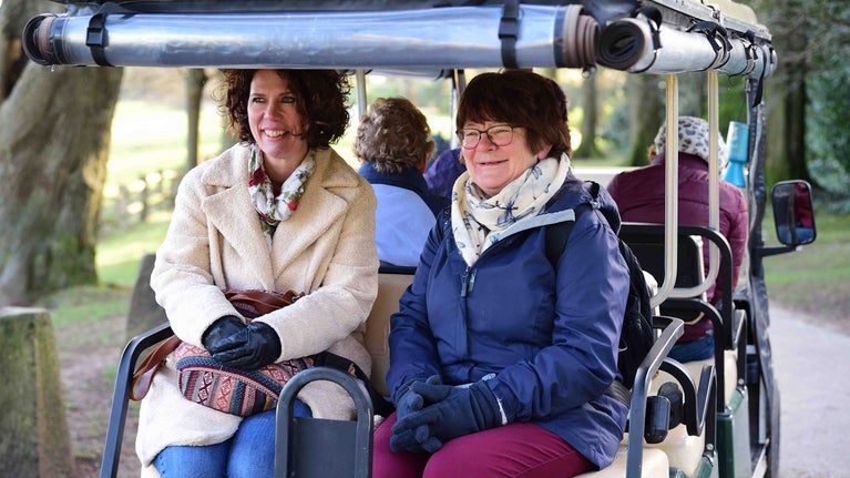 Accessible wheelchair shuttle at Quarry Bank, Cheshire